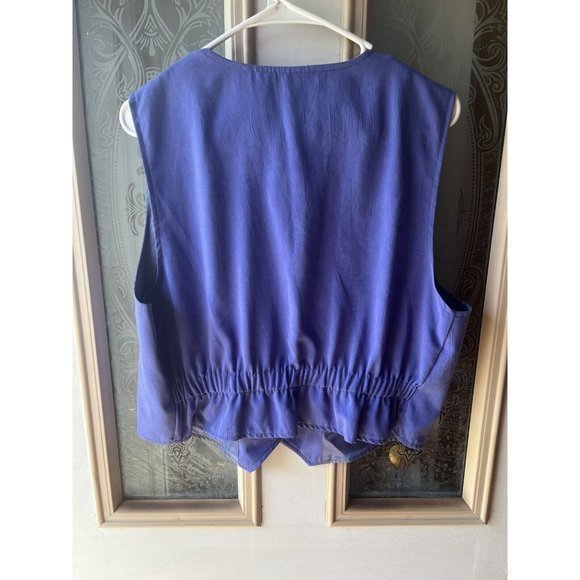 VTG City Girl Petites 3 Piece Skirt Vest Blazer Set Large 90s Neon Womens - Picture 15 of 16